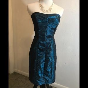 Zum Zum by Niki Livas Teal Cocktail Dress, size 3